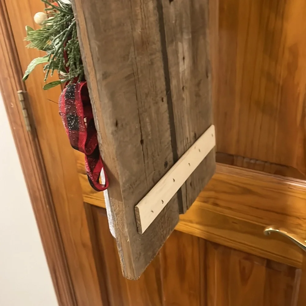 Amish made Christmas door decoration
